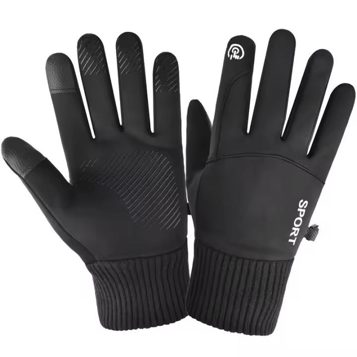 Guantes De Invierno Impermeables Para Hombres Y Mujeres Guantes Deportivos Táctiles Antigolpes Para Pesca Conducción Motocicleta Esquí No Eslipantes Warm Ciclismo - 1