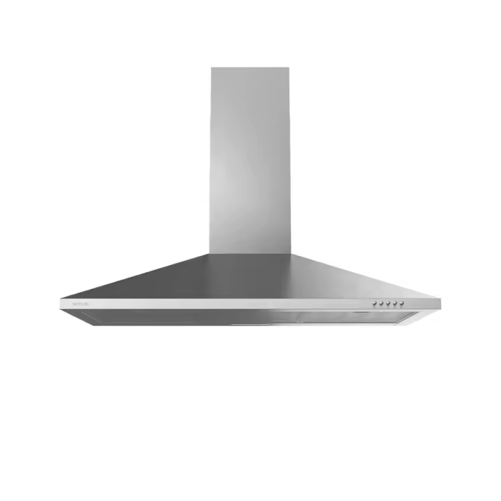 CECOTEC 02842 Campana Extractora Inoxidable 90cm, 350m3/h, Clase B, Filtros de Carbono y LED - 1