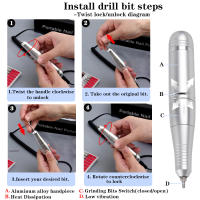 Nueva Máquina De Uñas Eléctrica Recargable 45000RPM Bajo Ruido Para Pintura De Uñas Gel Herramienta De Manicura Para Salón V7 - details 11