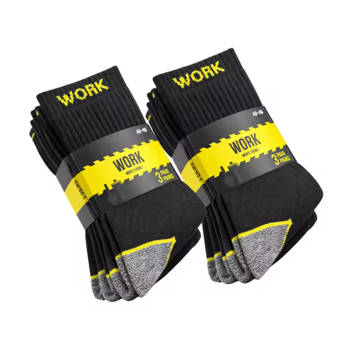 NAKLOE - 6 Pares - Calcetines trabajo - Calcetines trabajo hombre - Calcetines de trabajo - Tallas 40/46 - 1