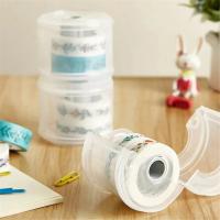 Cortador Y Almacenador De Cinta Adhesiva De Plástico Transparente Para Estudiantes Y Oficina Pack De 1/2/3 Piezas - details 0