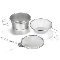 TOMSHOO Taza De Sierras De Acero Inoxidable Con Escurridor Y Tapa Para Camping Senderismo Y Escalada En Montañas - details 4