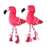 Juguetes De Peluche De Flamenco Para Perros Interactivos Divertidos Con Sonido Chupables Y De Masticar Para Pequeños Y Grandes Mascotas Suministros Para Limpieza De Dientes - details 4