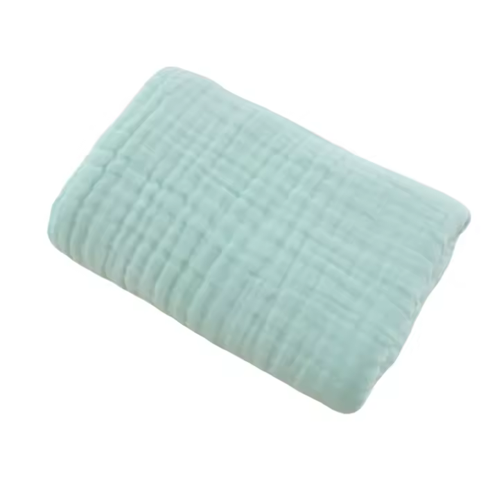 Toalla de baño para Bebe de Seersucker de dos Capas de Algodón Puro, toalla de Alimentación de Gasa Gruesa para Juguete E Invierno, toalla de Playa, pañuelo para los últimos nacidos - 1