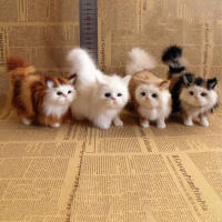 Juguete De Peluche De Gato Simulación Suave Muñeco De Peluche Modelo De Gatito Realista Para Niñas Y Niños Regalo De Cumpleaños O Día De San Valentín - details 0