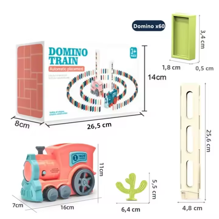Juego Educativo De Torreón De Dominó Con Luz Y Sonido Para Niños Bloques Colores Automáticos De Construcción DIY Regalos - 1