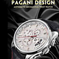 Reloj De Cuarzo Para Hombre PAGANI DESIGN PD-3306 Marca De Lujo Deportiva Militar Con Correa De Cuero Cronógrafo Resistente Al Choque Y Luz - details 4