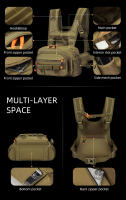 Bolsa De Pecho Táctica Molle Vest Monedero Frontal Para Exteriores Senderismo Escalada Pesca Kit De Reconocimiento Bolsa De Camping Para Hombres - details 6