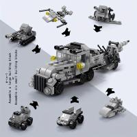 Juguetes De Bloques Para Niños 6 En 1 137 Piezas Cannon Arrastrado Vehículo Blindado Bloques De Construcción Ensamblados Regalos De Cumpleaños - details 3
