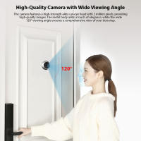 Cámara Peephole Digital 2MP Para Puerta De Apartamento Pantalla LCD Color Infrarrojo 1080P Visor Peephole De 120 Grados - details 4