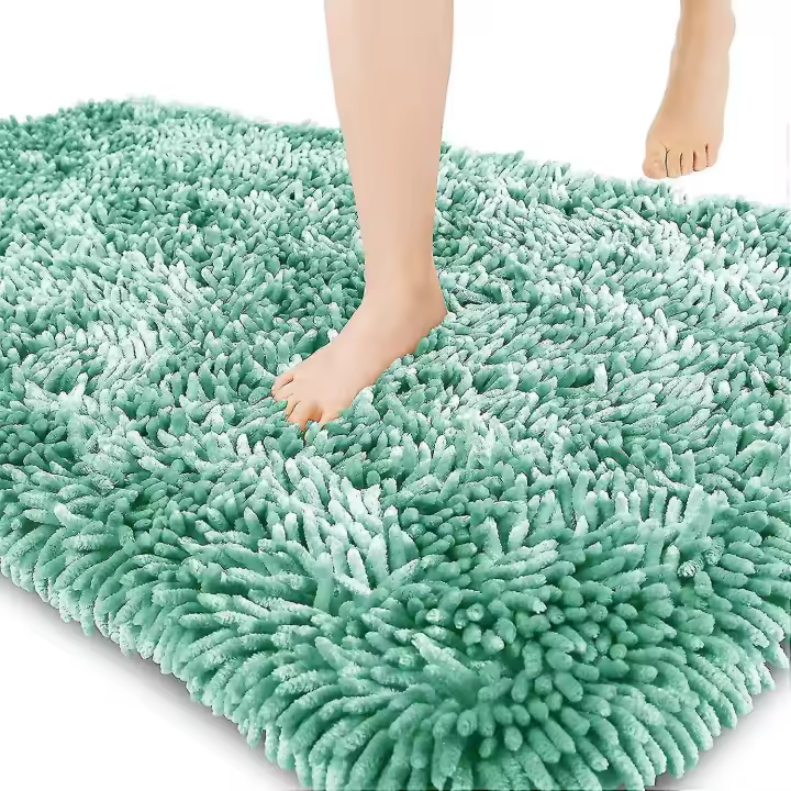 Extra Thick Premium Bathroom Rug Non Slip Fluffy Bath Mat - 1
