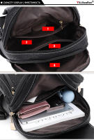 Mochila De Cuero De Alta Calidad Para Mujer Bolsa De Viaje Con Gran Capacidad Bolsa Escolar Estilo De Moda Mochilas Para Damas - details 9
