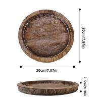 Pala De Madera Multifuncional Para Frutas Y Velas Soporte Ecológico Ligero Para Cocina Y Hogar Estilo Rústico Farmhouse - details 5