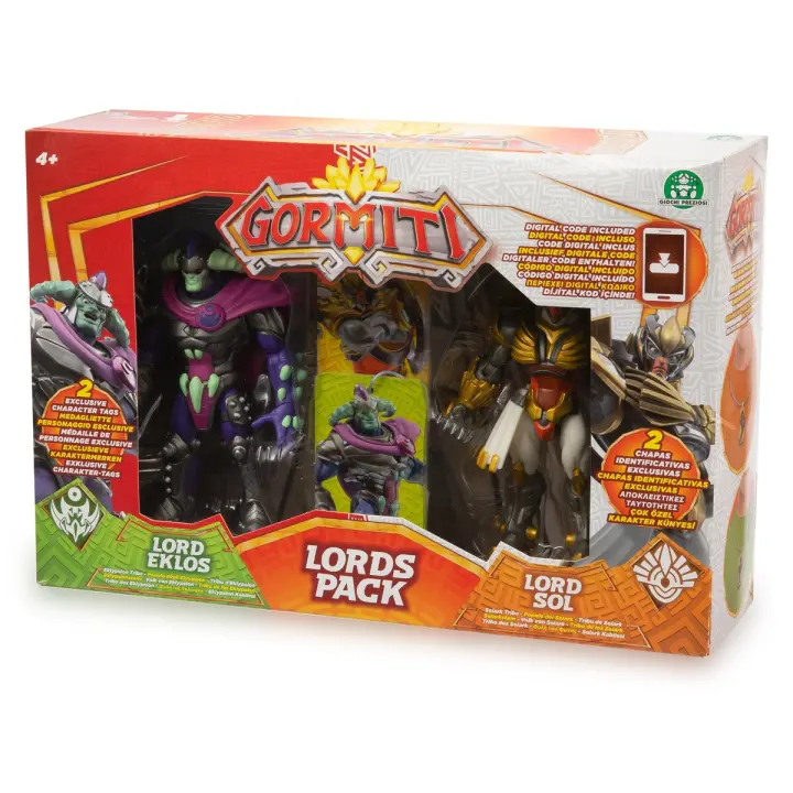 GORMITI - Lords Pack - Incluye DOS FIGURAS coleccionables - Tribu de los Eklypsion - Regalo original - Para mayores de 4 años - GIOCHI PREZIOSI - 1