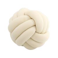 Cojín Decorativo De Estilo Art Deco Con Rayas Y Nudo Hecho a Mano Suave Poliéster Algodón 9x9 Pulgadas Moderno Y Cómodo Para Hogar Y Sofá - details 1