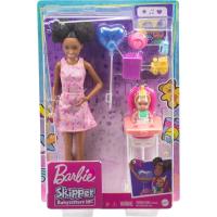 Barbie muñeca Skipper afroamericana canguro con trona y bebé, y accesorios de cumpleaños (GRP41) MATTEL - details 1