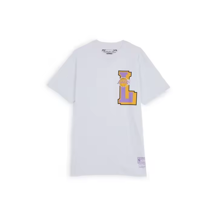 Camiseta Lakers "Big L" - Mitchell & Ness en blanco - 1
