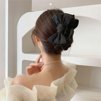 Cepillo De Pelo Elegante Para Mujeres Doble En Satén Estilo Francés Accesorio De Moda Para El Cabello Clip De Burbuja Con Lazo - details 1