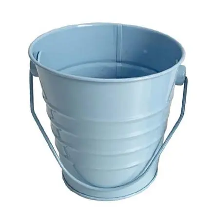 FlikeHome-mini cubo de fiesta para maceta, cesta de plantas, cubos metálicos pequeños con asa para contenedor de juguetes, dulces, aperitivos, manualidades, jarrón - 1