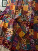 Cortinas De Lino Y Algodón Bohemio Estilo Étnico 1PC Translúcidas Con Estampado Para Ventana Francesa Sin Aislamiento Térmico Ni Acústico - details 2