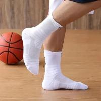 3 Pares De De Compresión Para Hombres Transpirables Deportivos Para Baloncesto Y Ciclismo Absorbentes De Humedad Con Tubo Elástico Alto - details 24