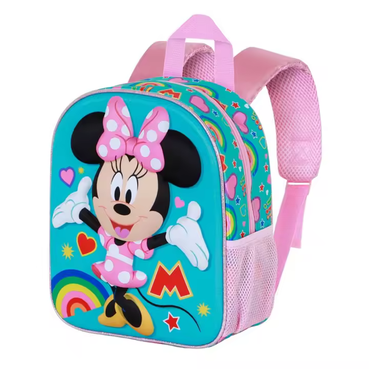 Mochila 3D Elite Disney Minnie Mouse Greet. Tamaño 31x26x11cm. KARACTERMANIA - 1