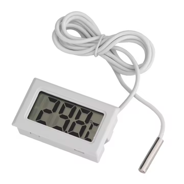 Mini Termómetro Digital LCD Con Probe Sensor De Temperatura Para Acuario Tanque De Peces Hogar Nevera Material Plástico - 1