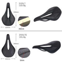 Sillín De Bicicleta De Fibra De Carbono Elitaone Ultraligero De 115g Asiento De Cuero Para Montaña Y Carretera 31A Unisex - details 3