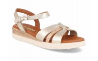 Sandalias Mujer de Piel con Plataforma y Detalle de Yute | Colección Confort 4854 Luce un estilo impecable este verano sin renunciar al bienestar de tus pies. Estas sandalias  españolas Digo Digo combinan una estética moderna con materiales de primera - details 4