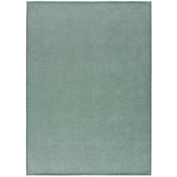 ATTICGO Alfombra de Interior Lavable en Verde - Harris Liso | 160X230, 60X120, 80X150, 120X170, 140X200 cm - 1