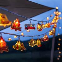 Luces De Cadena LED Para Camping Forma De Camping Decoración Atmosférica Fairy Lamp Para Exterior Jardín Casa Decoración De Fiesta - details 0