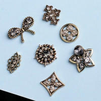10pcs Botones De Aluminio Con Diamantes Y Perlas Para Decoración De Invitaciones De Boda Y Ropa Accesorios De Joyería Para Niñas - details 16