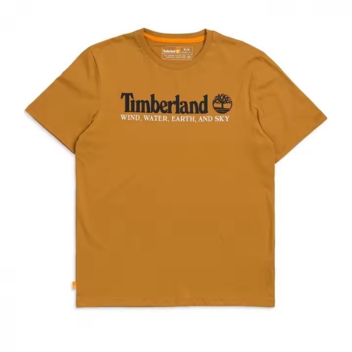 Camiseta con gráfico frontal WWES de Manga Corta (Regular), Marca Timberland, Variedad de Color y Talla, Para Hombre - 1