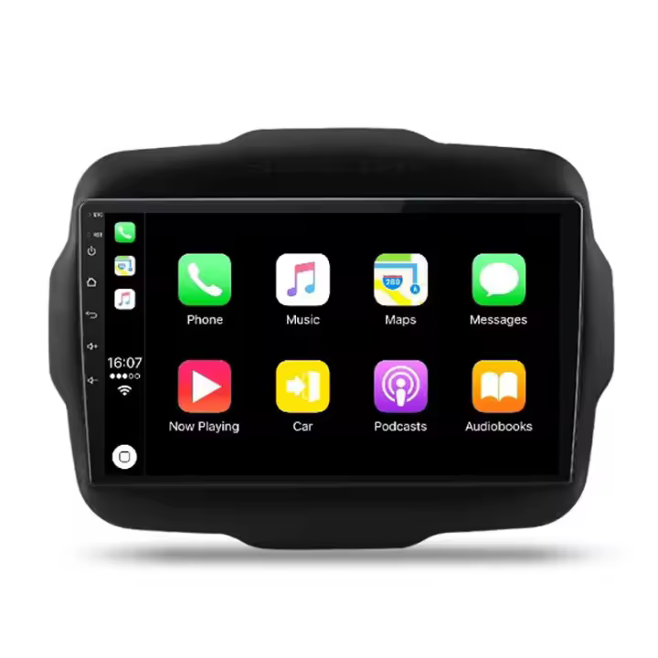 AWESAFE inalámbrico CarPlay Android Auto Radio para Jeep Renegade 2016 2017 2018 2019 2020 coche reproductor multimedia GPS 2 din autoradio volante controles RDS Bluetooth - 1