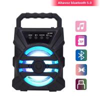 Altavoz Bluetooth Portátil 5.0 Rechargeable Con USB TF Card Radio Player Para Fiesta BBQ Viaje Al Aire Libre Altavoz Portátil Para El Hogar - details 0