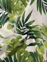 No Application Tela Loneta Estampado por Metro - Hojas Tropical - details 1