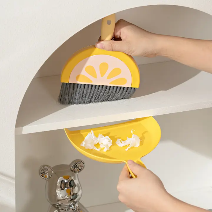 Juego De Escoba Y Escobilla Para Niños Pequeño Broom Para El Hogar Limpieza De Mesa Para Oficina Y Dormitorio Shovel De Basura - 1
