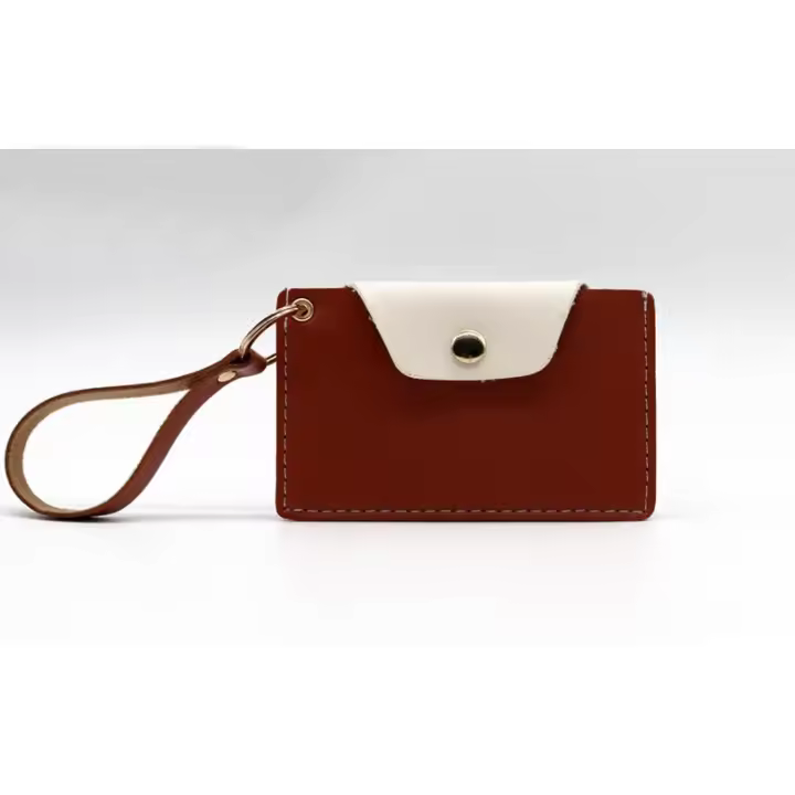 Bolso Minimalista Para Tarjetas De Crédito Monedero Slim Con Correa Y Cadena De Llaveros Funda Para Tarjetas Regalo Unisex - 1