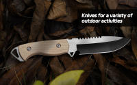 Cuchillo De Sobrevivencia De Acero Inoxidable Multiusos De Alta Dureza EDC Cuchillo Fijo Para Frutas Y Metalworking - details 3