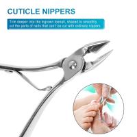 YIKOOLIN Cortauñas Profesional Portátil Tijeras De Cutícula Herramienta De Manicura Y Pedicura Para Uñas Y Tendones De Pie Material Acero Inoxidable - details 2
