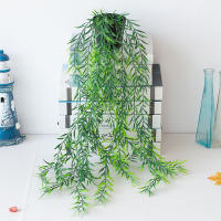 Plantas Artificiales Colgantes Con Maceta Vinateras Decorativas Para Escritorio Exterior Oficina Sin Personalizar Material Plástico - details 1