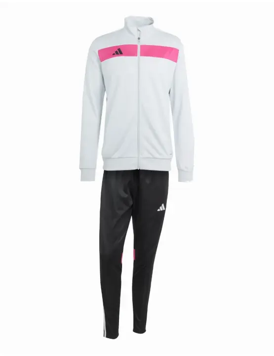Adidas Tiro Essential Chándal Hombre gris/rosa/negro - 1