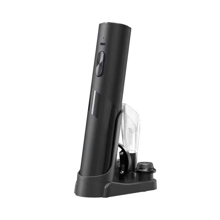 Kit de Abridor Eléctrico Kolitong ( Elegante y Inteligente Automático) | Abre Botellas con un Toque · Incluye 4 Utensilios de Vino | Ideal para Hogar y Regalos KP1127 - 1