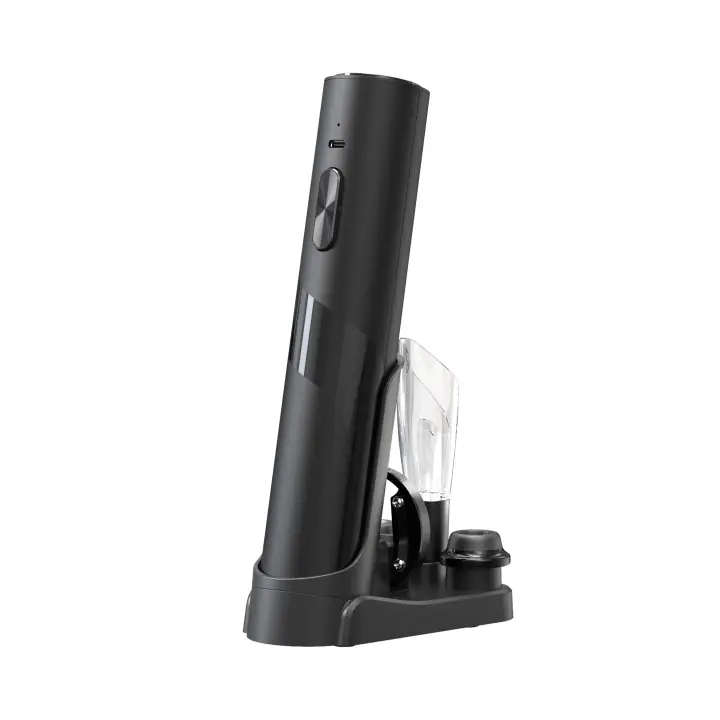 Kit de Abridor Eléctrico Kolitong ( Elegante y Inteligente Automático) | Abre Botellas con un Toque · Incluye 4 Utensilios de Vino | Ideal para Hogar y Regalos KP1127 - 1