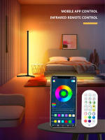 Lámpara De Piso LED Moderna RGB Para Sala De Estar Esquina Dormitorio Estudio Oficina Ángulo Largo Iluminación Atmosfera Colorida - details 3