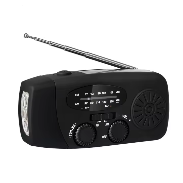 Multicultural radio de la manivela del poder de la manivela de radio de emergencia Multiband Radio y reproductores de CD - 1