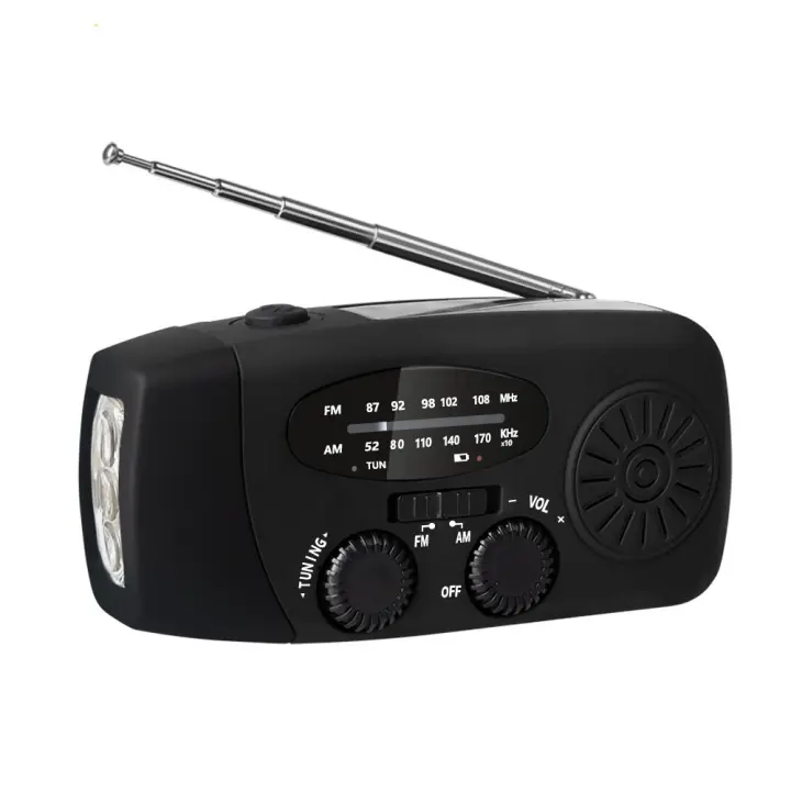 Multicultural radio de la manivela del poder de la manivela de radio de emergencia Multiband Radio y reproductores de CD - 1