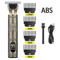 Cortador De Pelo Eléctrico T9 LCD Para Hombres Recargable Con 3-4 Boquillas De Corte Apto Para Rasurar Y Peinar Universal 100-240V - details 7