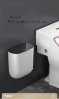 Bandeja De Basura Montada En La Pared Con Tapa 10L Caja De Basura Colgante Para Cocina Y Baño Ecológica De Plástico - details 1