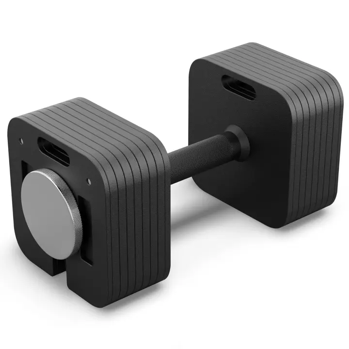 Mancuernas ajustables, diseño cuadrado antideslizante, 16 kg, ideal para entrenamiento en casa, forma cuadrada, gimnasio en casa, fitness - 1